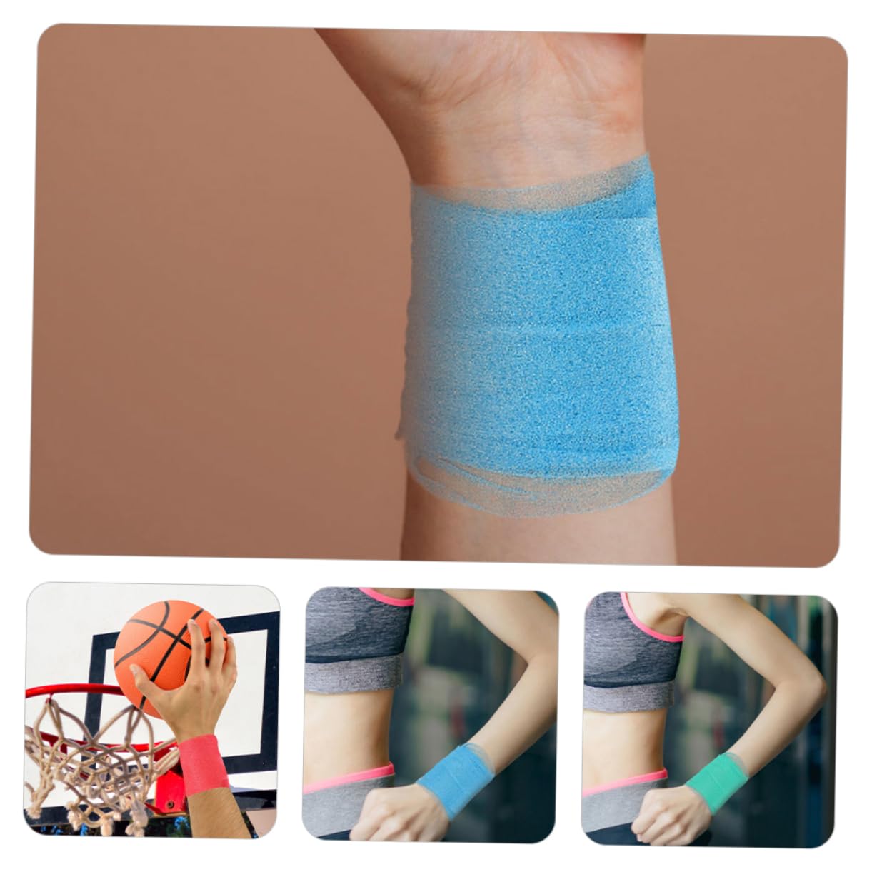 IWOWHERO Multi-Function Sports Tape Wraps for Wrist Protection Stretchy Athletic Tape Bandage Wrap