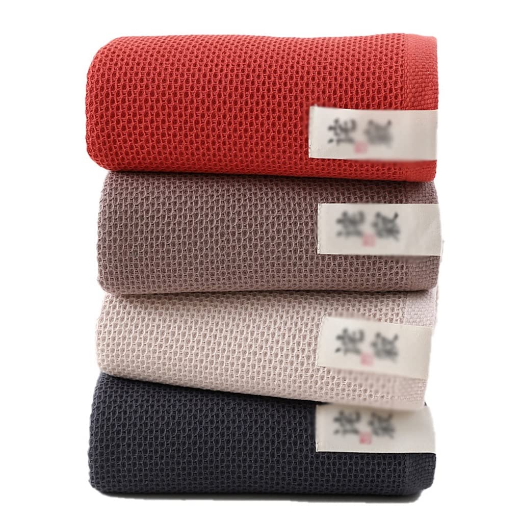 Toalla de baño gruesa de algodón absorbente estilo nido de abeja y malla textil de adulto