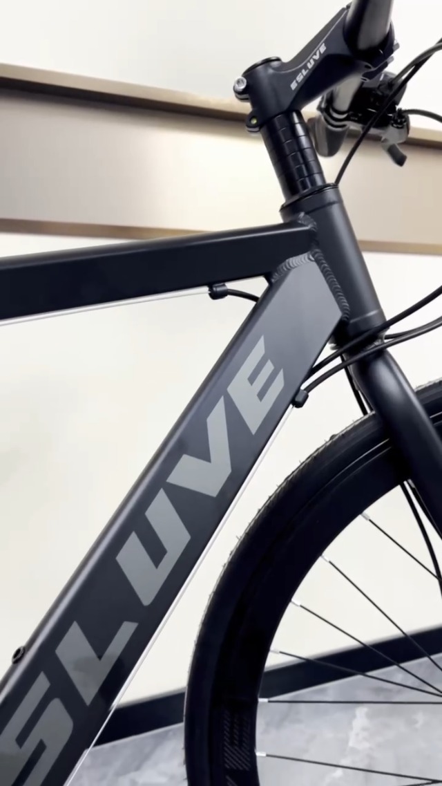 あさらーめん)」ESLUVEクロスバイクブラック あさらーめん)様