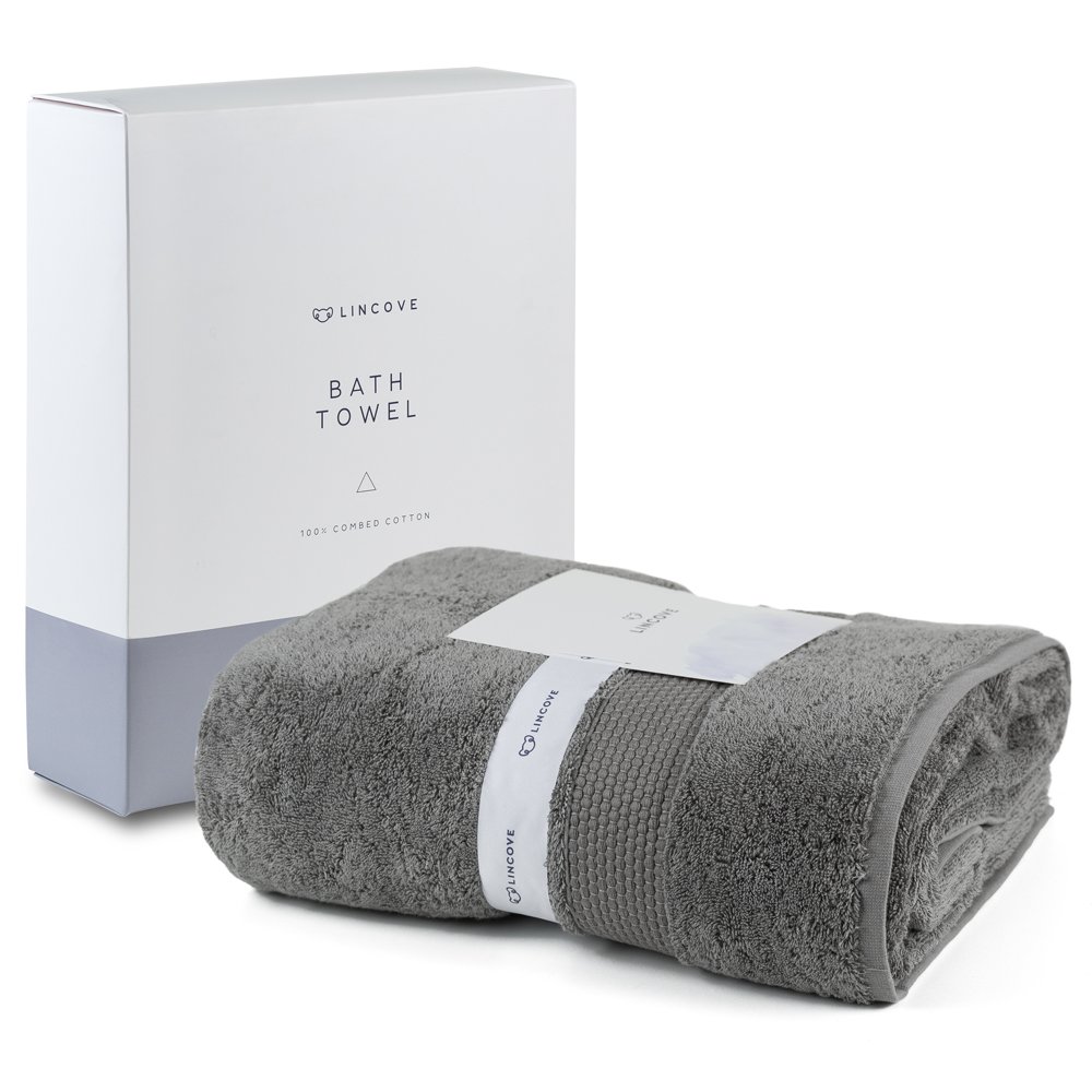 Lincove 100% Turkish Cotton Luxury Bath Towel for Bathroom - Hotel & Spa Luxury Large Bath Towel ...