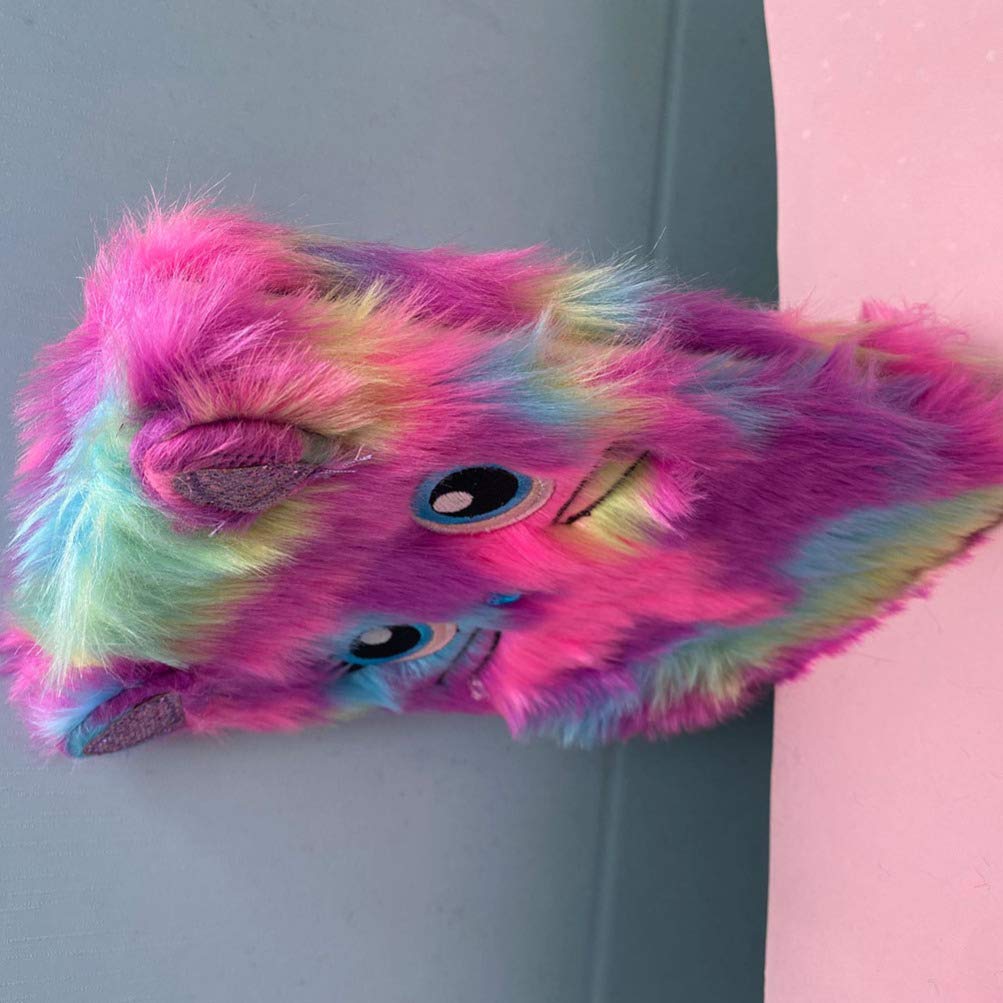Adorable Purple Cat Plush Notebook - Cute Fluffy Journal for Girls Ideal for Writing Drawing, and School Supplies - Image 4