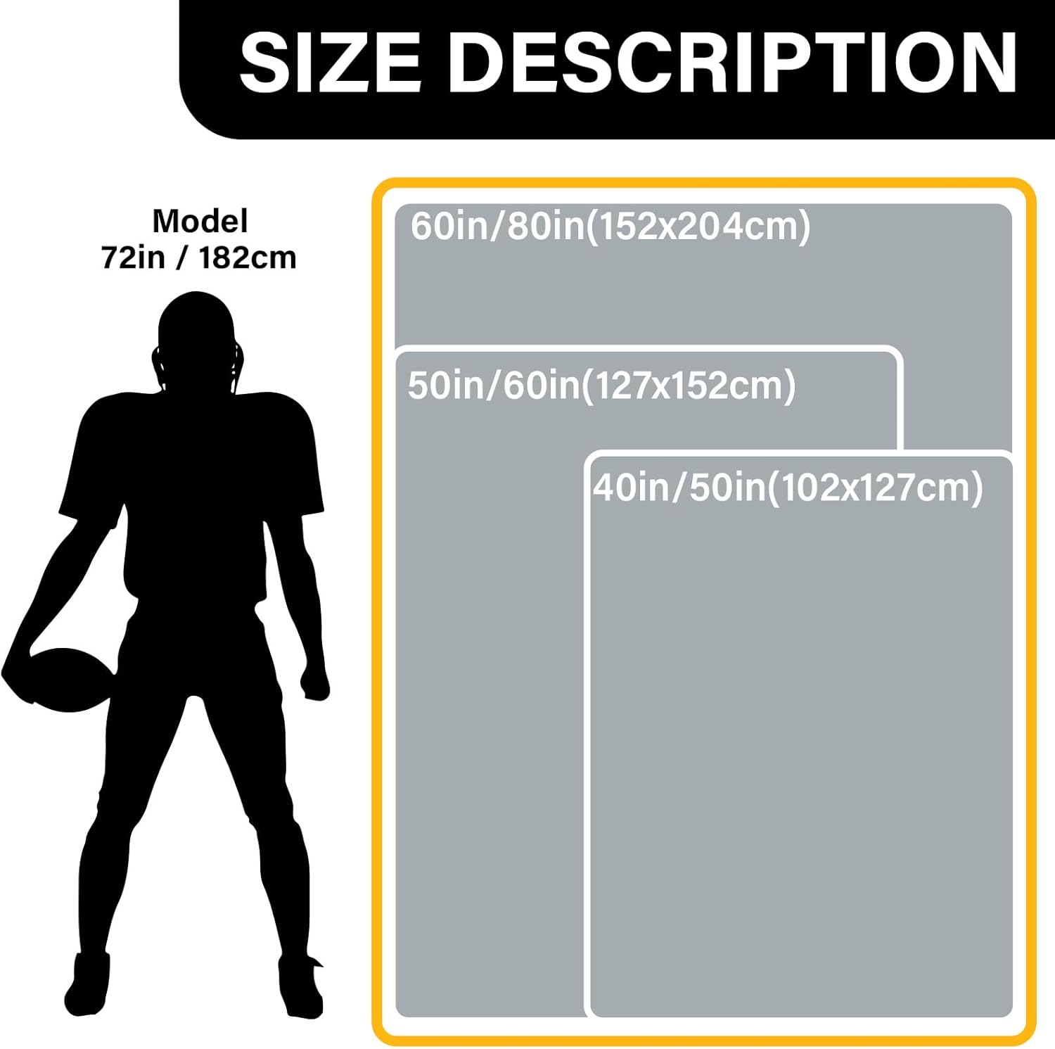 City Gifts for Men Women, Football Gifts for Team Fans, Football Merchandise, Team Color Sport Style Blankets and Throws 80"x60" - Image 7