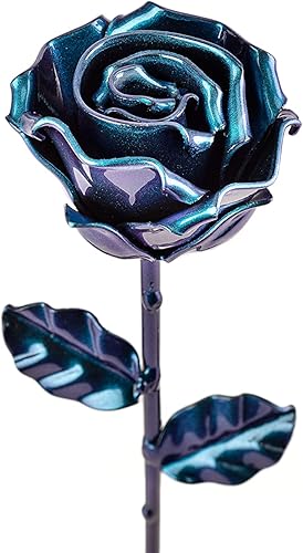 Miniatura 3 de Forging Art Bcn Rosa eterna forjada a mano de hierro forjado (cian)