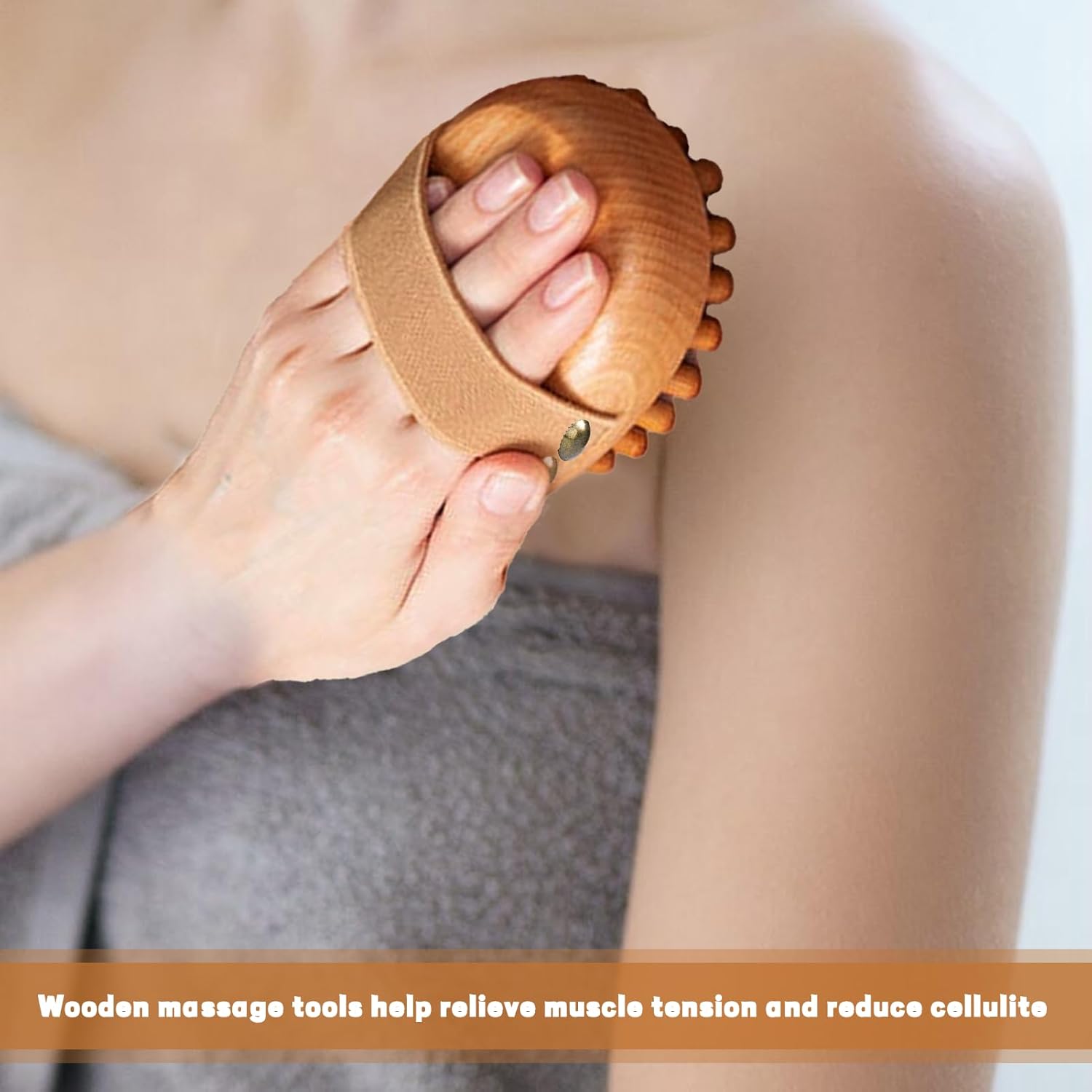 Meridian Massage Brush,Massage Brush for Belly,Meridian Brush for Belly,Wood Therapy Mass Age Tools for Fat,Wooden Mass Age Brush for Body Shaping, Muscle Pain Relief (2pcs) - Image 4