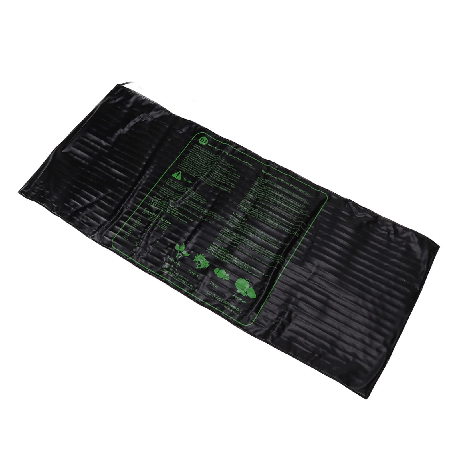 Wasserdichte Sämlings-Heizmatte, Pflanzensamen-Keimungs-Heizkissen mit Flexiblem, Langlebigem PVC-Silikon für Gewächshaus-Gartenbedarf (EU-Stecker 220–240 V)
