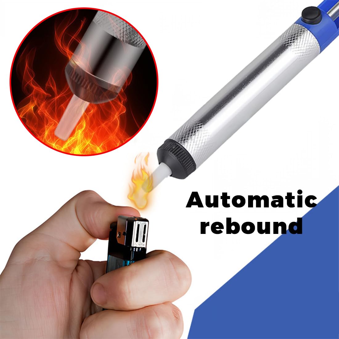2 Pezzi Pompe Dissaldanti, Succhia Stagno, Pompa Dissaldante Professionale per l'aspirazione di Stagno di Saldatura liquido, Accessorio Indispensabile per Saldatore Professionale