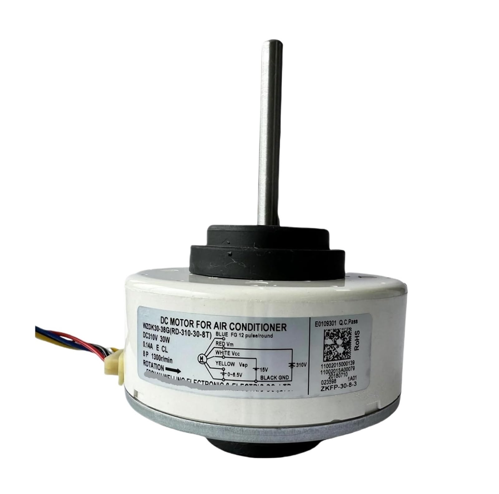 Klimaanlagenmotor WZDK30-38G RD-310-30-8T Bürstenloser DC-Lüftermotor, 30-W-Inverter-Klimaanlagenmotor DC-Lüftermotor