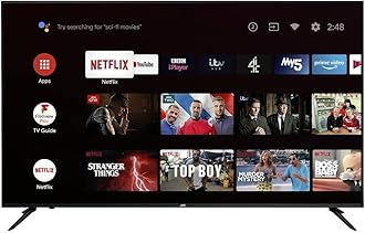 JVC 55 Inch QLED 4K UHD Smart TV Android With Google Assistant, Google Play, Netflix, YouTube & WiFi Black Color Model - LT55NQ6115-1 Years Full Warranty.