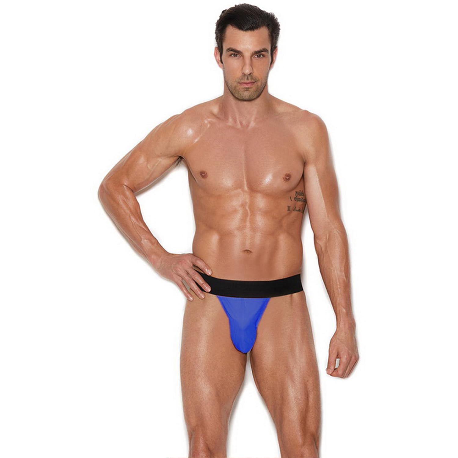adonia baby Mens Thong Lingerie | Low Waist, Solid Pattern | Free Size Fits S, M, L | Comfortable & Stylish Innerwear Royal Blue-picture-28