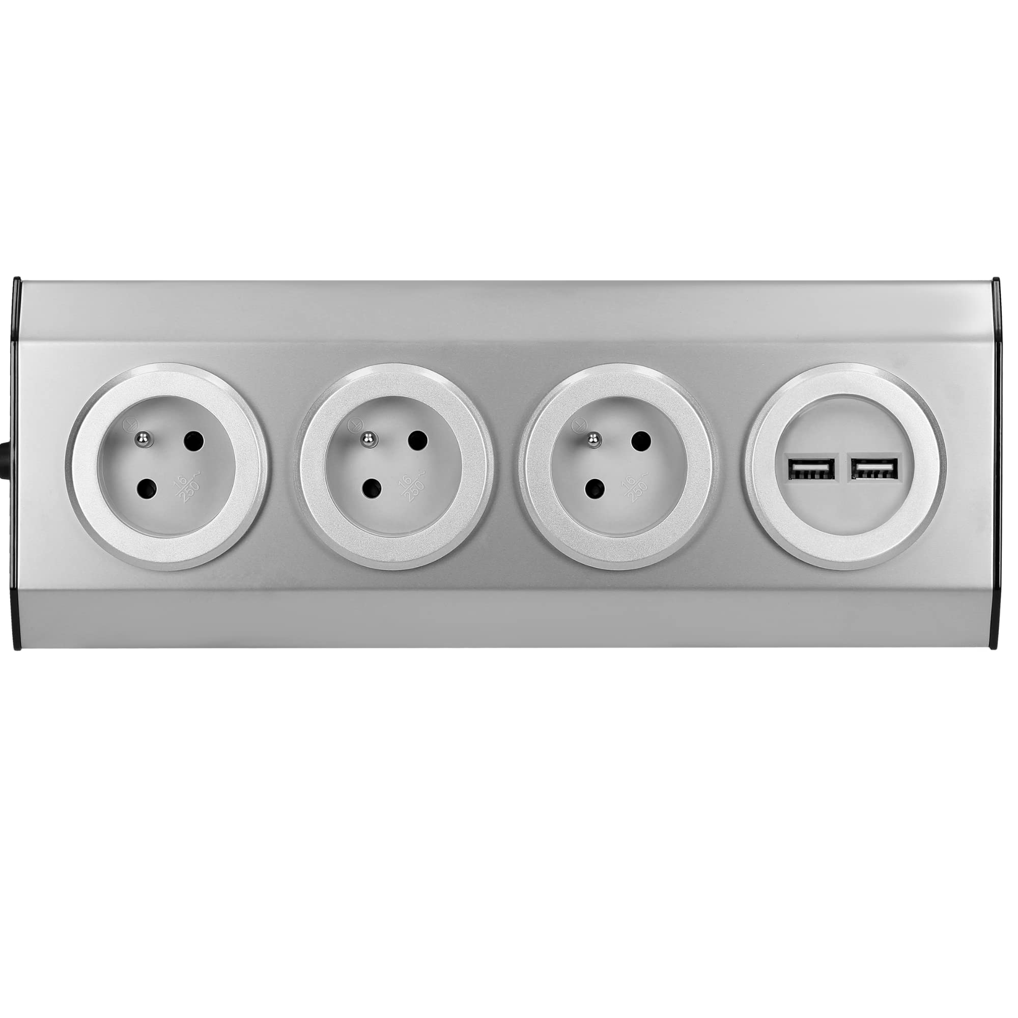 ORNO FS-2(GS) 4 Enchufes Cocina Montaje En Superficie De 45 ° 3680W