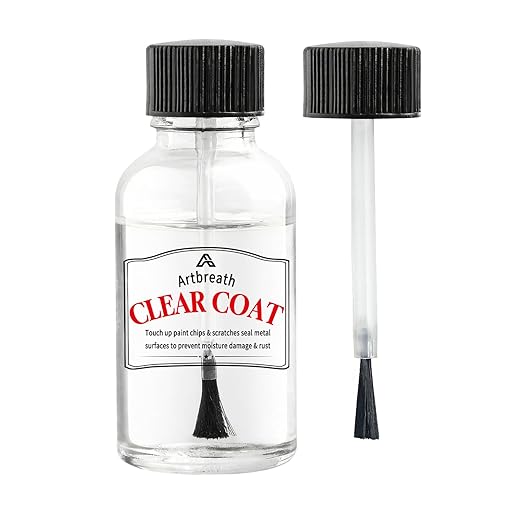 Automotive Clear Coat High Gloss Clear Coat Touch Up Paint Car Paint Peeling Repair Kit Pen Water Based Topcoat for Metal, Wood & Wall 1 Fl oz