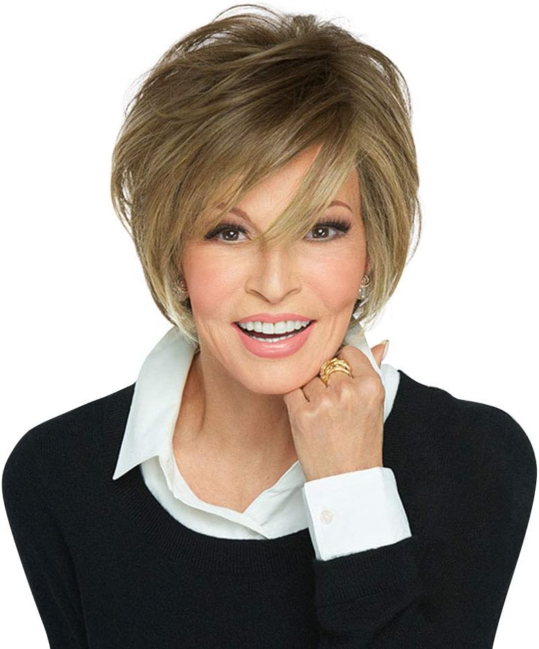Raquel Welch Easy Does It Natural Looking Short Wedge Wig by Hairuwear, Average Cap, Rl12/22ss, Shaded Cappuccino