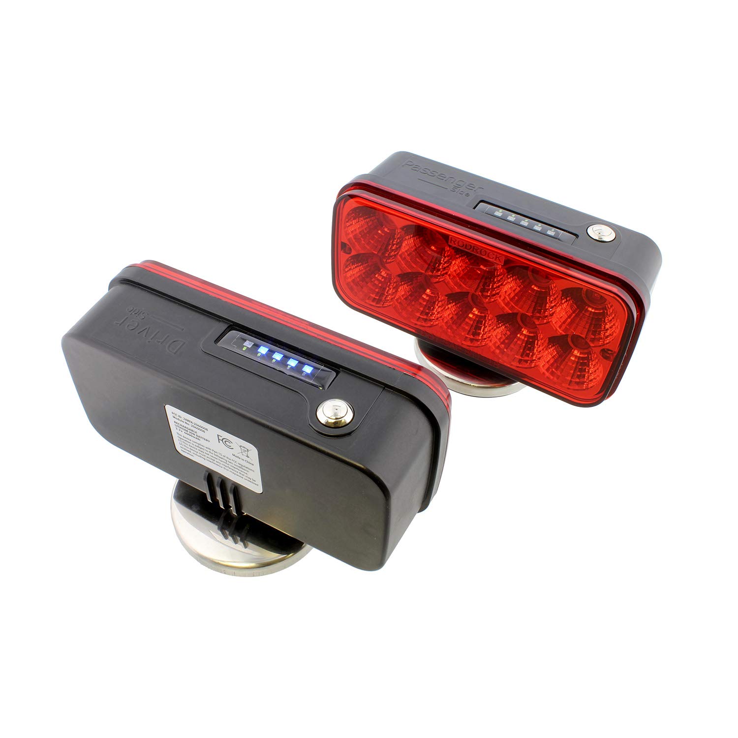 ABN Wireless Tow Lights, LED SAE Rechargeable Car Towing Lights