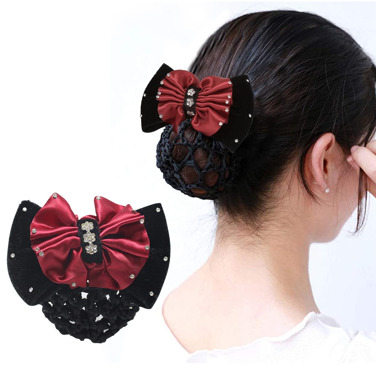 See full amazon price history chart for MAYCREATE® Hair Bun Net Bow Hair Clip Bun Cover for Women Mesh Barrette Spring Clip Hairnet Bowknot Decor Snood Net for Daily, Work, Dancer, Nurse, etc (Red) MAYCREATE® Hair Bun Net Bow Hair Clip Bun Cover for Women Mesh Barrette Spring Clip Hairnet Bowknot Decor Snood Net for Daily, Work, Dancer, Nurse, etc (Red) (B0BDFJ9NK8) Amazon Price History, Amazon Price Tracker