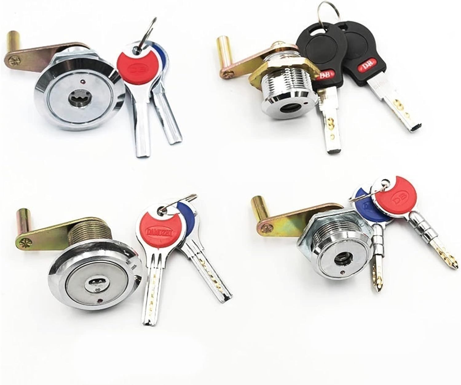 Brass Cabinet Cam Lock with 2 Computer Keys for Door Drawer Equipment JA72 1Pcs (Color : 205B-48)