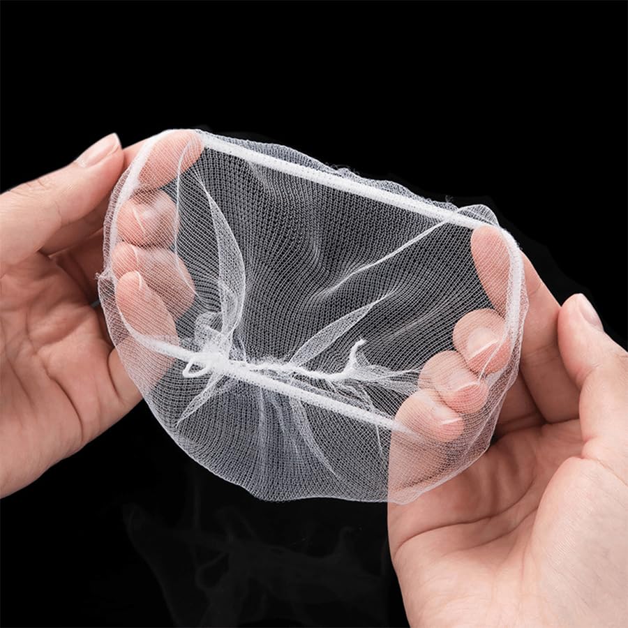 100 bolsas de filtro para desagüe de cocina blancas miniatura 5