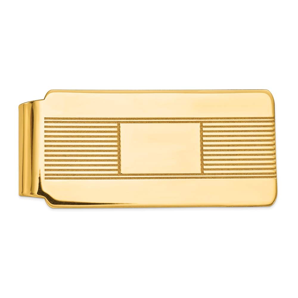 Men's 14k Yellow Gold Money Clip Fine Jewelry For Men Gifts For Him