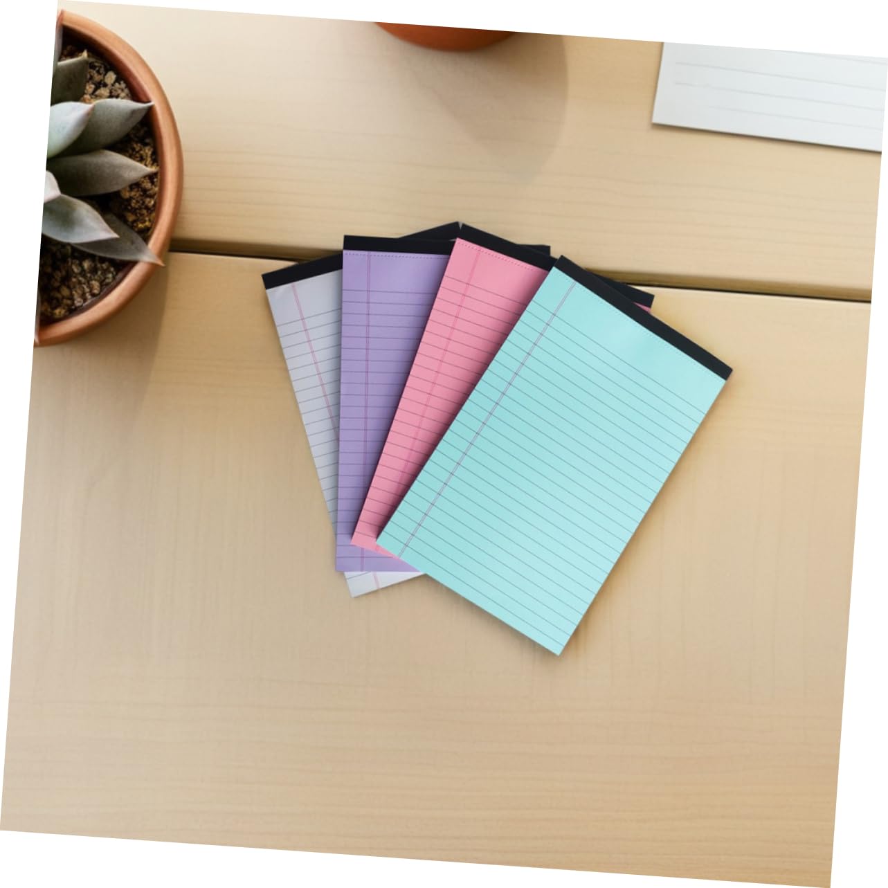 SHINEOFI 12confezione Blocco Appunti Colorato Strappabile Di Quaderni Di Carta Righe Blocchi Per Appunti Legali Per Studio Scuola Ufficio e Casa