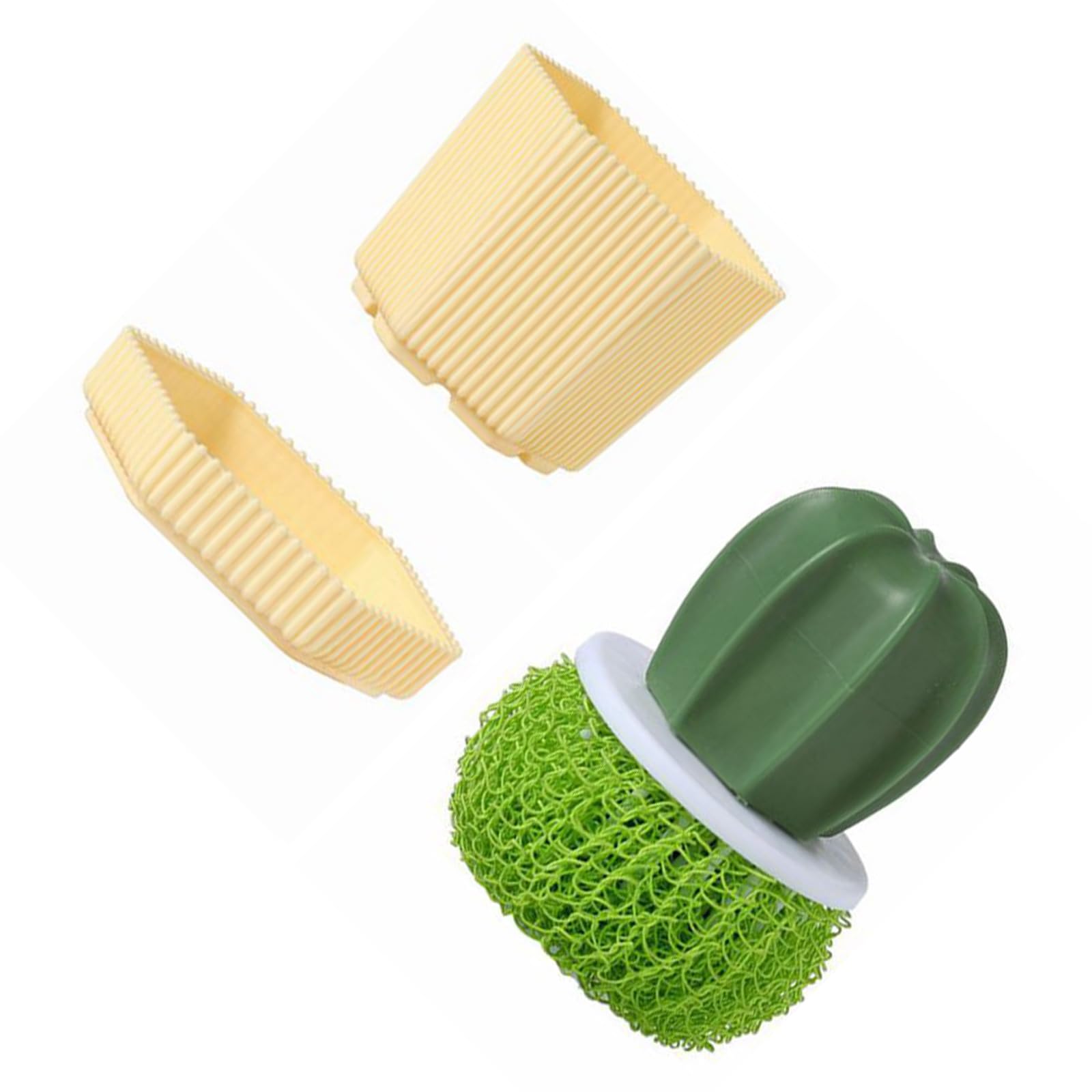 Efficient Cactus Theme Scouring Brush for Pots Pans and Countertops Ergonomic Scrubbing for Kitchen Dishes Washing Cookware Cleaning