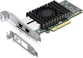 10Gtek for X540-T2 10GbE Converged Network Adapter(CNA), Dual Copper RJ45 Port, PCI Express 2.1 X8, Compare to Intel X540-T2
