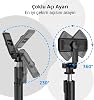 حامل ثلاثي القوائم Selfie Stick – حامل هاتف للتحكم عن بعد بتقنية Bluetooth 3’ü 1 في 1، رأس دوار 360°، متوافق مع iOS وAndroid، حامل ثلاثي القوائم خفيف الوزن Infomax لتصوير مقاطع الفيديو على YouTube وTikTok