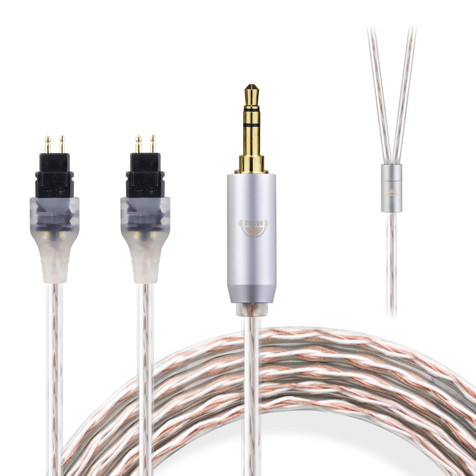 okcsc HD580 to 3.5MM Upgraded Replacement Cable for SENNHEISER Earphones Cable 4 Core for SENNHEISER HD580 HD600 HD650 HD25 HD660S HD565 HD545 4.92FT