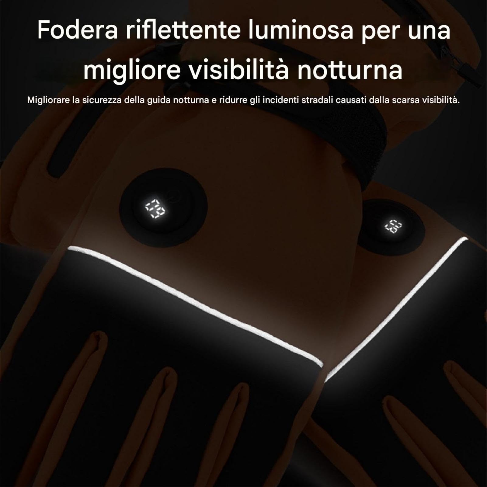 Guanti riscaldati ricaricabili, guanti riscaldati elettrici Guanti da sci