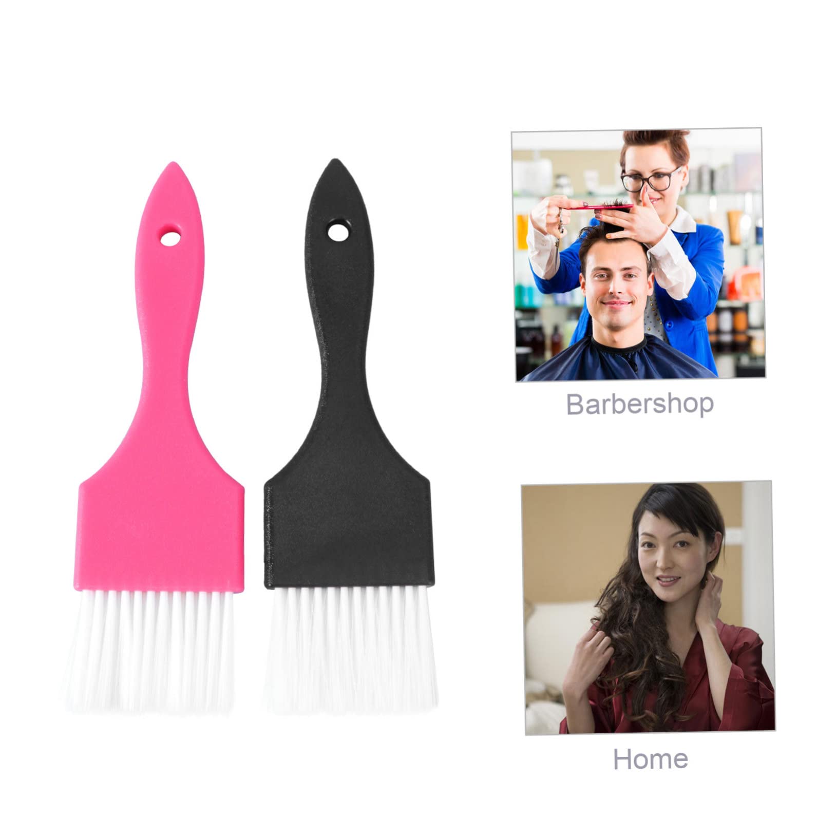 Baluue Material Hair Dye Combs Handle Hair Dye Applicator Brush Set Random Style