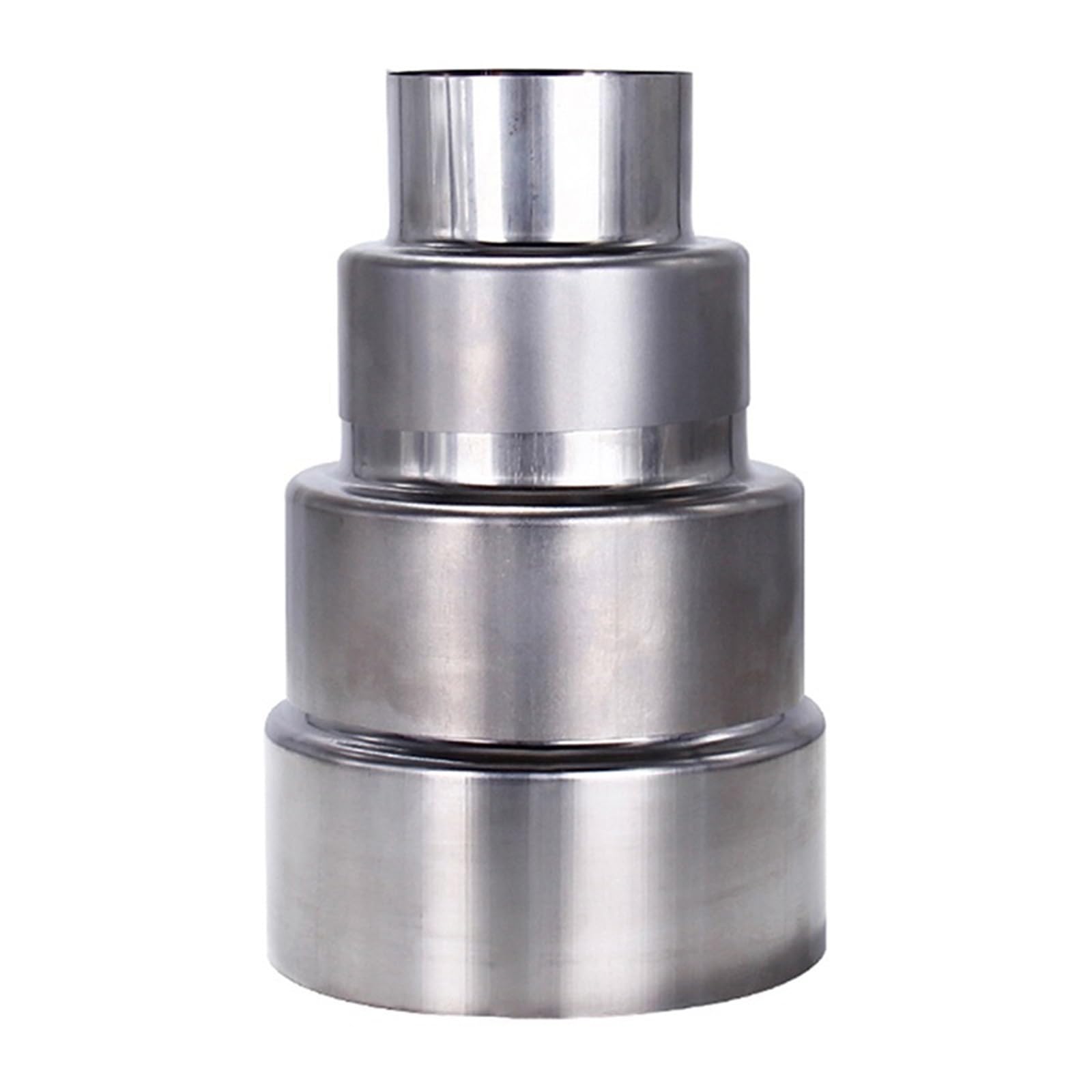 Yuahdbo One Color Chimney Adapter, Stainless Steel, Adjustable, Reducer Connector For Stove Pipe, Wood Stove, Fireplace, Flue Pipe Chimney Systems(11Cm~6Cm)