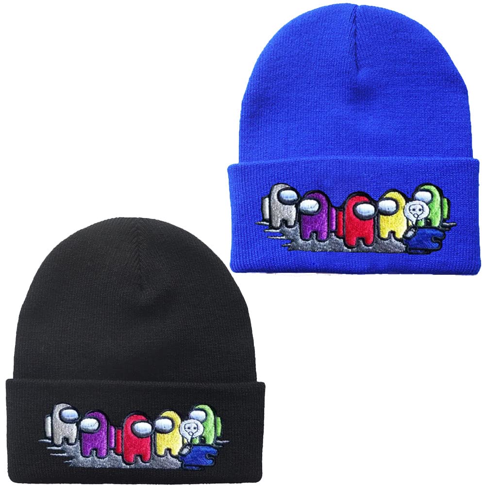 Awyjcas Video Game Games Impostor Fashion Trend Classic Winter Warm Knit Hat Beanie Cap for Children Adults Adolescents Cap