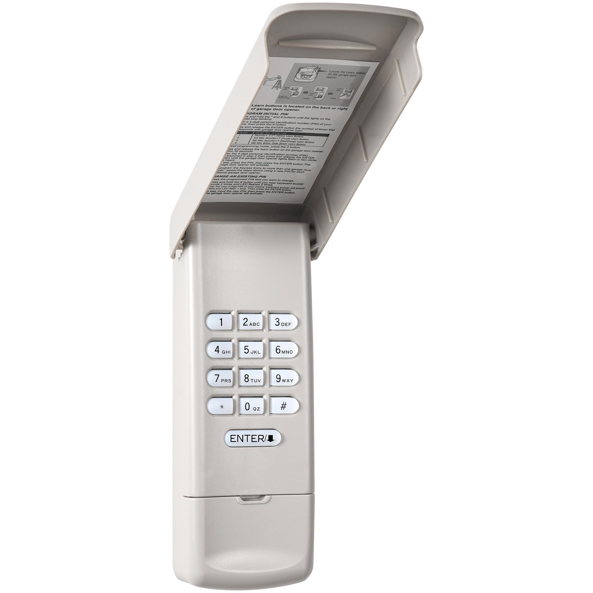 ☆☆☆ CZCRAOR Universal Garage Door Opener Keypad with 315/390 MHz