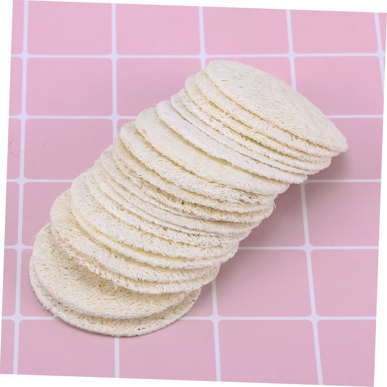 Beaupretty 500piezas Esponjas Exfoliantes De Luffa Reutilizables Para Desmaquillado y Cuidado Facial Paquete De Unidades Suaves y Ecológicas Para Limpieza Profunda y Eliminación De