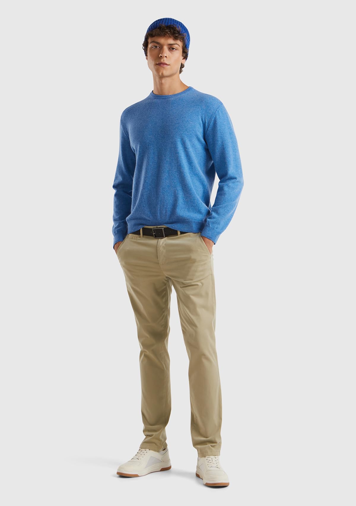 United Colors of Benetton Maglia G/C M/L 1002u1g34 Maglia Girocollo Manica Lunga Uomo (Pacco da 1)