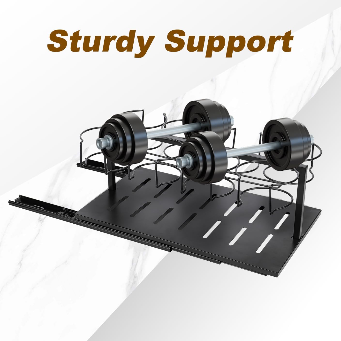 Pull Out Water Bottle Organizer: Slide Out Tumbler Storage Organizer for Cabinet, Stanley 10 to 40 oz Cups,Cup Accessories,Cup Storage Tools(Black) - Image 6