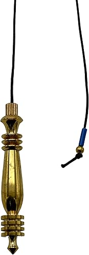 Péndulos de metal curativo para adivinación, oro doble ISIS 7 anillo Karnak acero cobre péndulo alta energía péndulo de bronce péndulos de mesa MP07