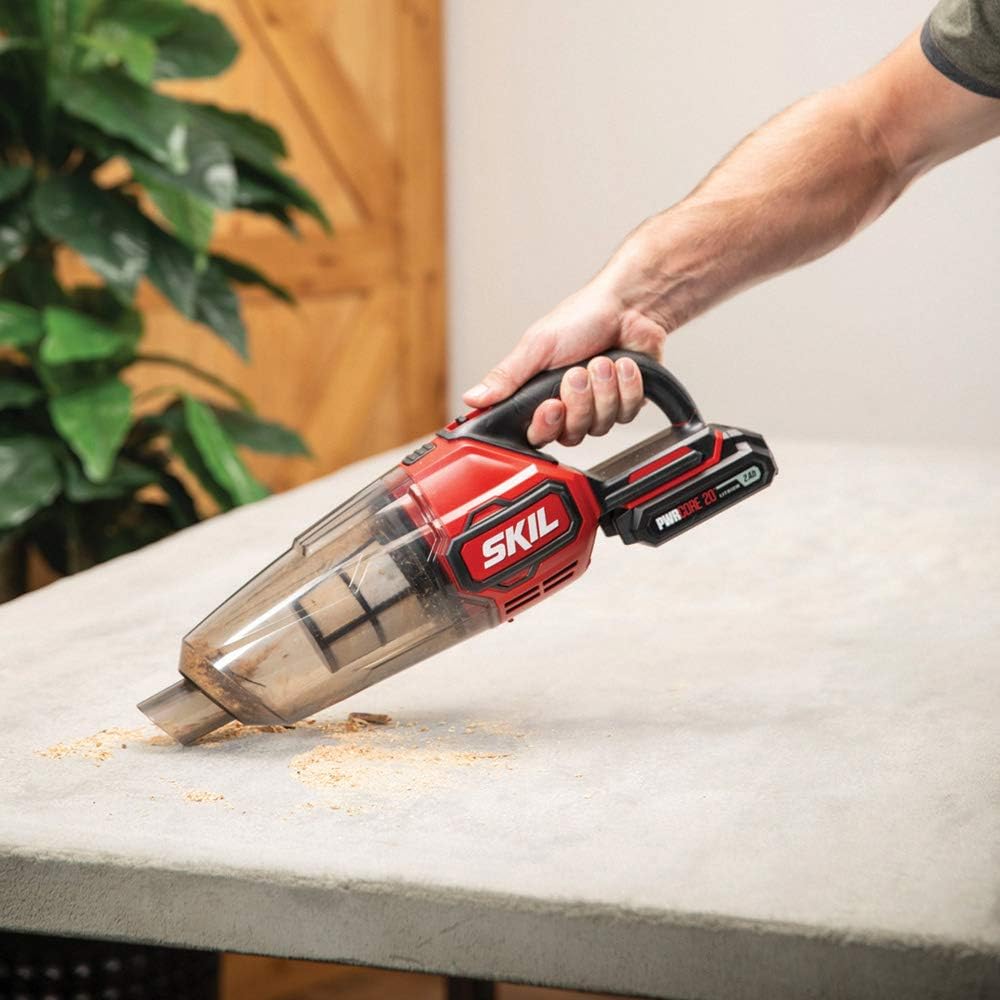 Top Rated SKIL PWRCore 20V Handheld Vacuum, Includes 2.0Ah Lithium Battery and PWRJump Charger - VA593602