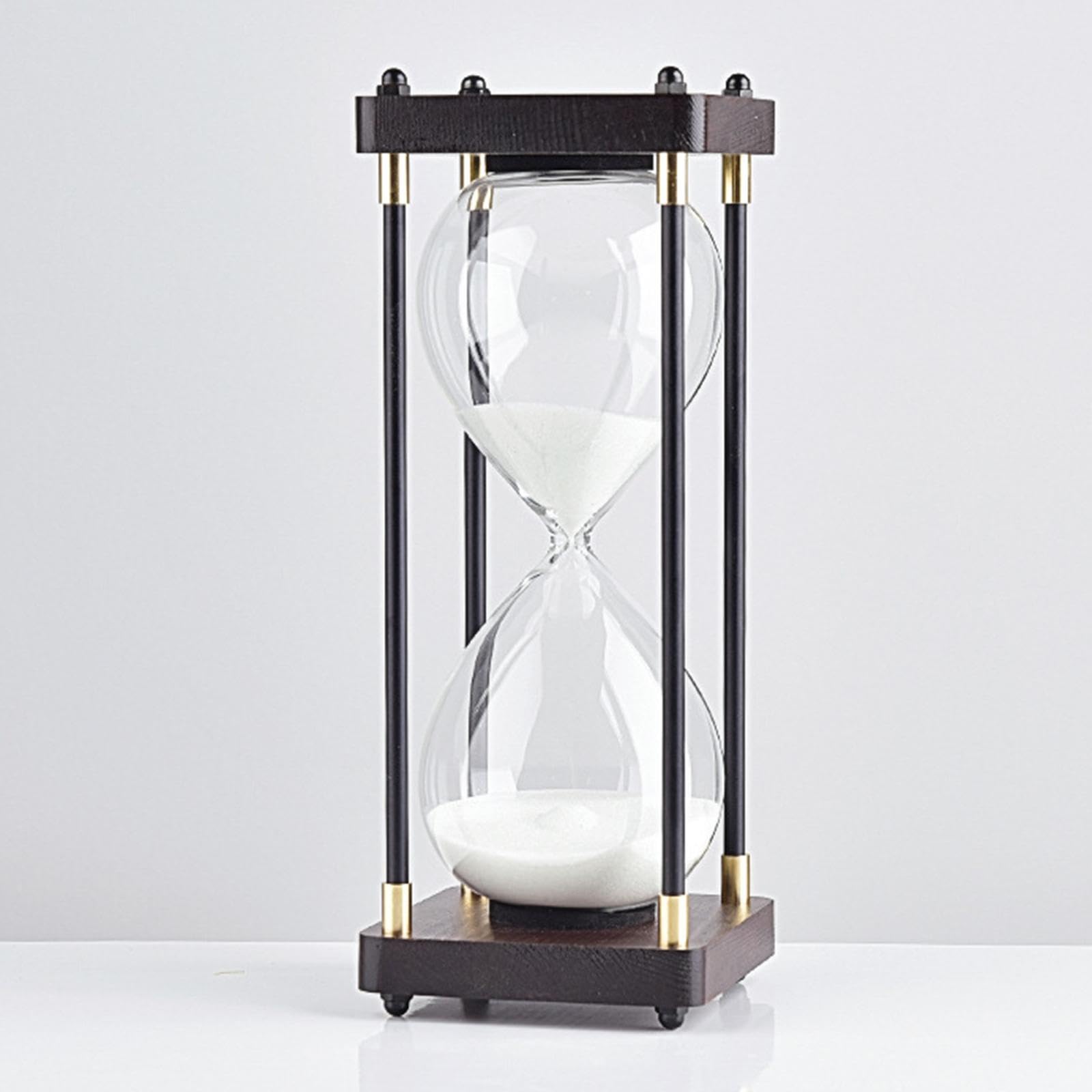 Reloj de Arena de 30 Minutos para Decoración de Escritorio, Hogar, Hogar, Cocina, Cumpleaños, Regalo, Fiesta, Oficina, Blanco, Individual