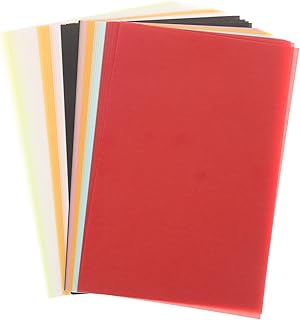 Operitacx 50 Folhas De Papel Vegetal Direto Para O Filme Papel De Transferência Em Pó Folhas De Acetato Papel De Transferência A Jato De Tinta Papel De Cópia Colorido Papel De Impressora