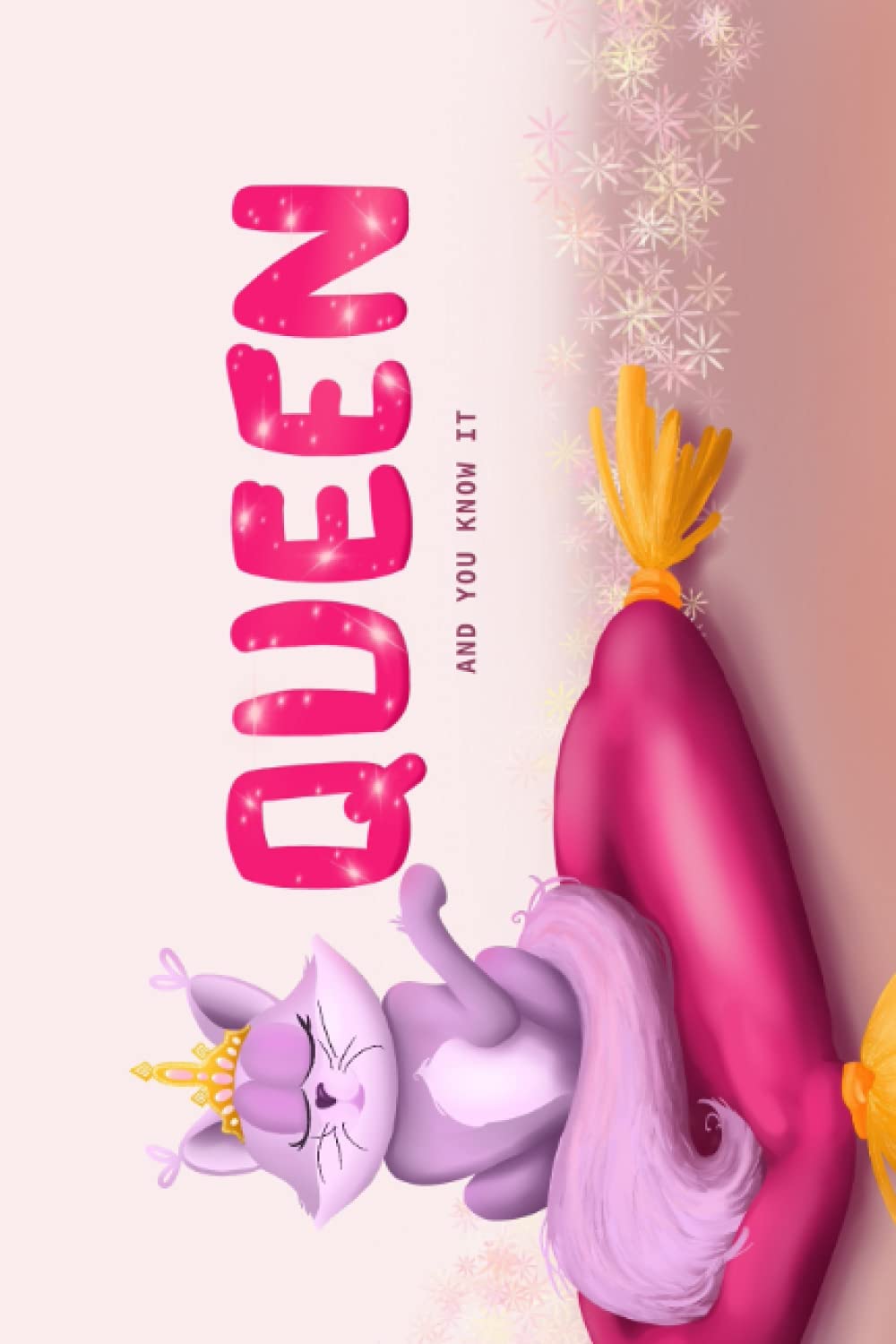 Queencat notebook | cute cat notebook for girls and womens | Writing journal for cat lovers: Blank lined notebook to write In | cat journal for cat ... 6x9 | 120 pages white paper with glossy cover