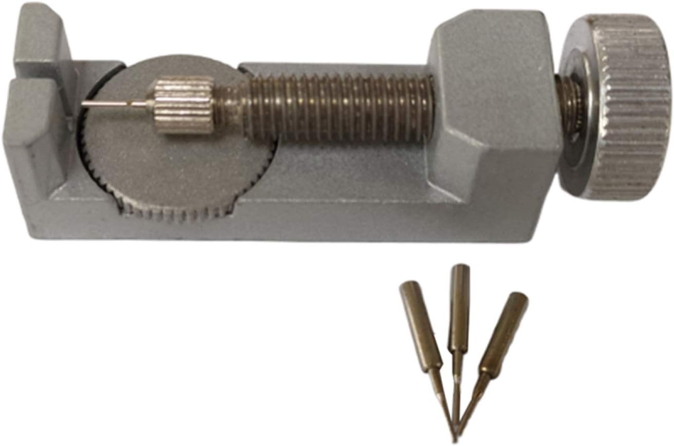 QTBWen Classic All-Metal Adjustable Watch Band Strap Bracelet Link Pin Remover Repair Tool Kit in fine style(None 5.3)