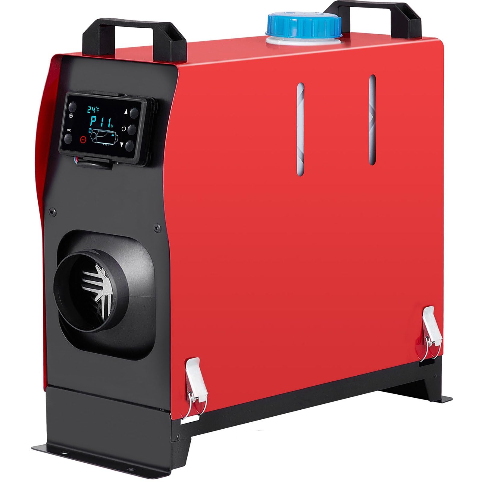 Chauffage de stationnement Diesel 12 V Silencieux Chauffage Diesel 5 000 W Télécommande avec Interrupteur LCD pour Camping-Car BUKand Trailer - Chauffage à air Diesel Tout-en-Un 5 KW