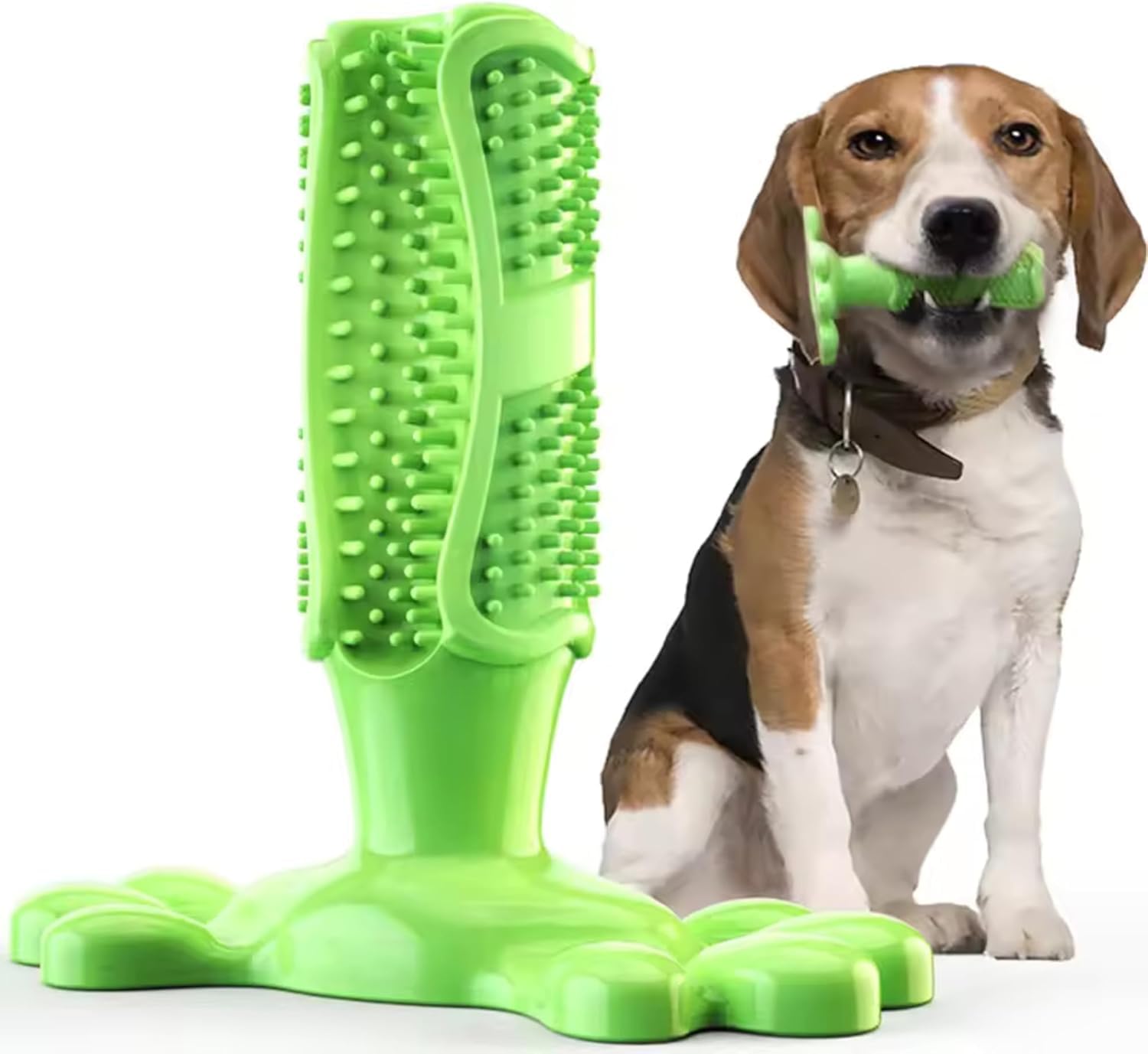 Dog Chew Toy Toothbrush Stick for Aggressive Chewers, Interactive Dog Toy