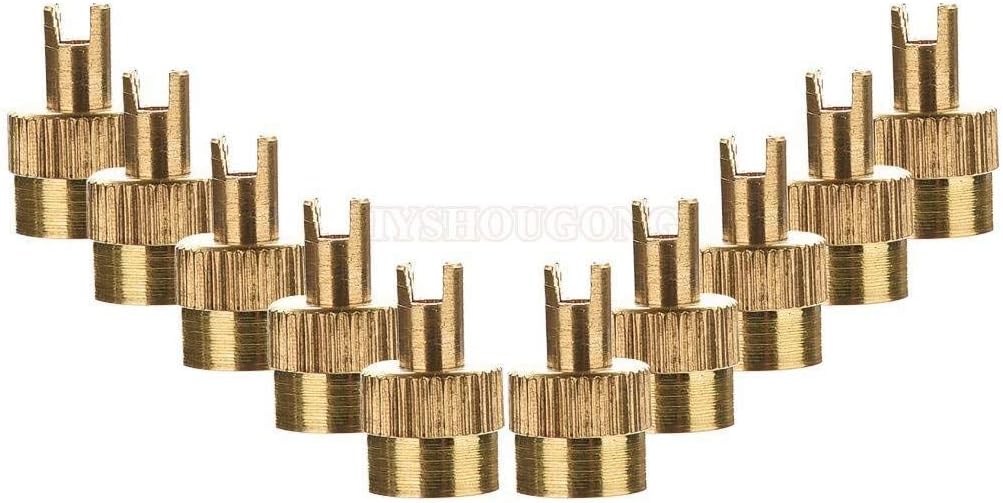 100 Pcs Metal Slotted Slot Valve Caps with Valve Core Remover,Tire Valve Air Dust Cover Stem Cap Tyre Valve Caps Universal Tire Stem Covers for Cars,Trucks,Motorcycle,Bicycle,Tire Dust Cap