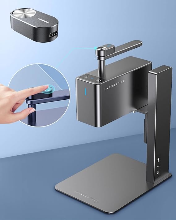 LaserPecker LP2 Electric Rotating Roller Engraving Machine Accessories for LP2 Laser Engraver, for Engraving Cylindrical Objects (Water Bottles, Wine Glasses, etc.,) Engraving Area of ​​2000 * 100mm