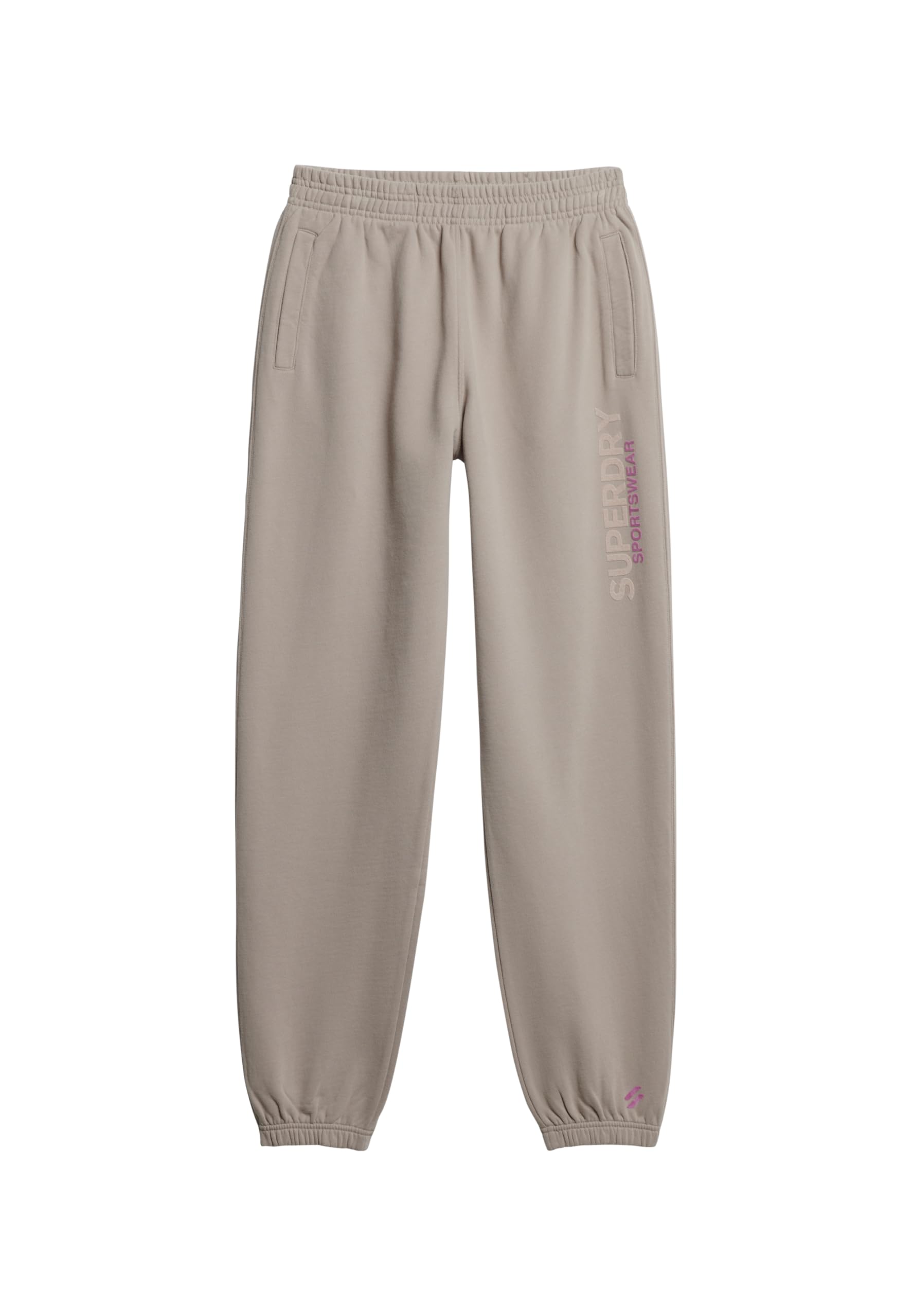 Superdry Women's Deep Beige Sportswear Boyfriend Jogger W7011020a Size 12, Uk 12