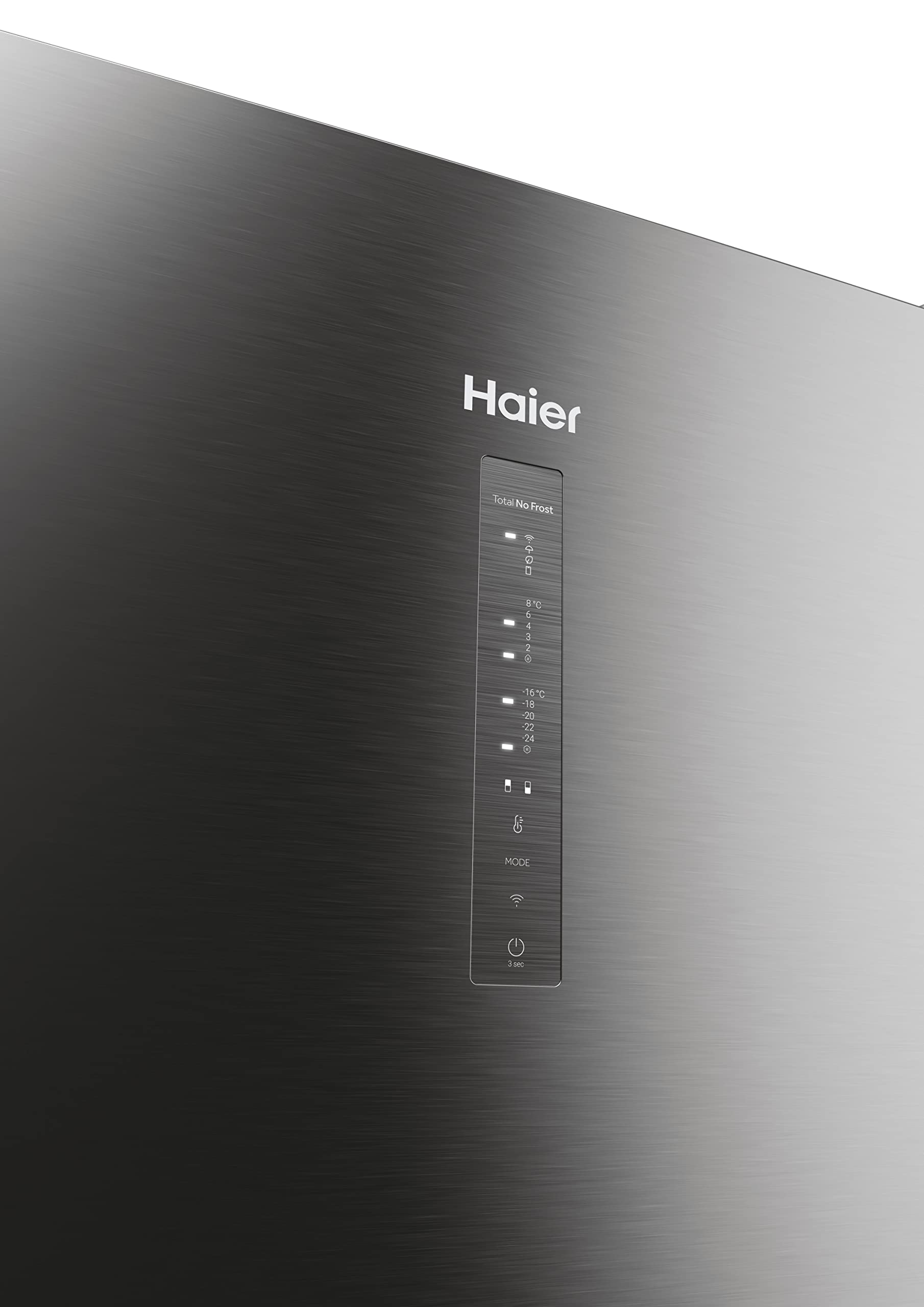 Haier 2D 60 SERIE 3 HDW3618DNPK - Frigorifero-congelatore combinato con frontale in acciaio inox, Total No Frost, app Smart hON, HumidityZone, capacità utile XXL, silenzioso, solo 36 dB (A), inox