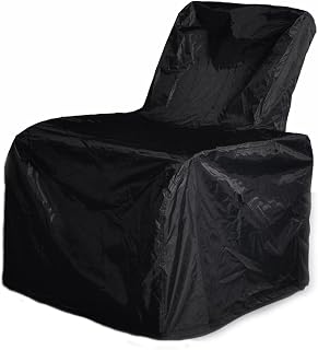 ATR ARTTOREAL Garden Chair Covers Waterproof,Outdoor Patio Furniture Chair Protective Storage Cover, Heavy Duty Stacking Chair Cover Fits up to 82D x82W x 102H cm,Black