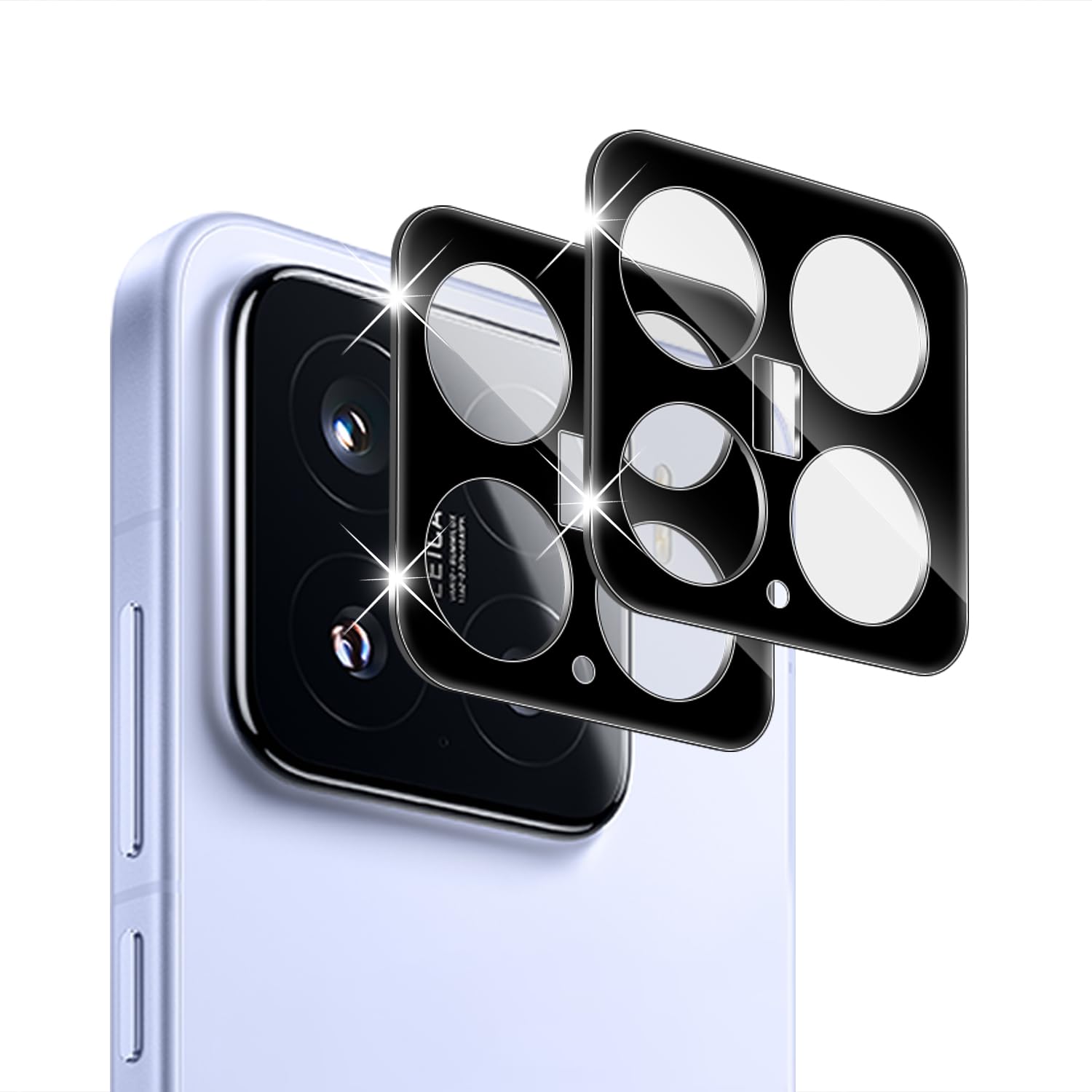 Kameraschutzfolie Für Xiaomi 15 Pro 5G – 2 Stück, 9H Härte, Blasenfrei, Schwarz