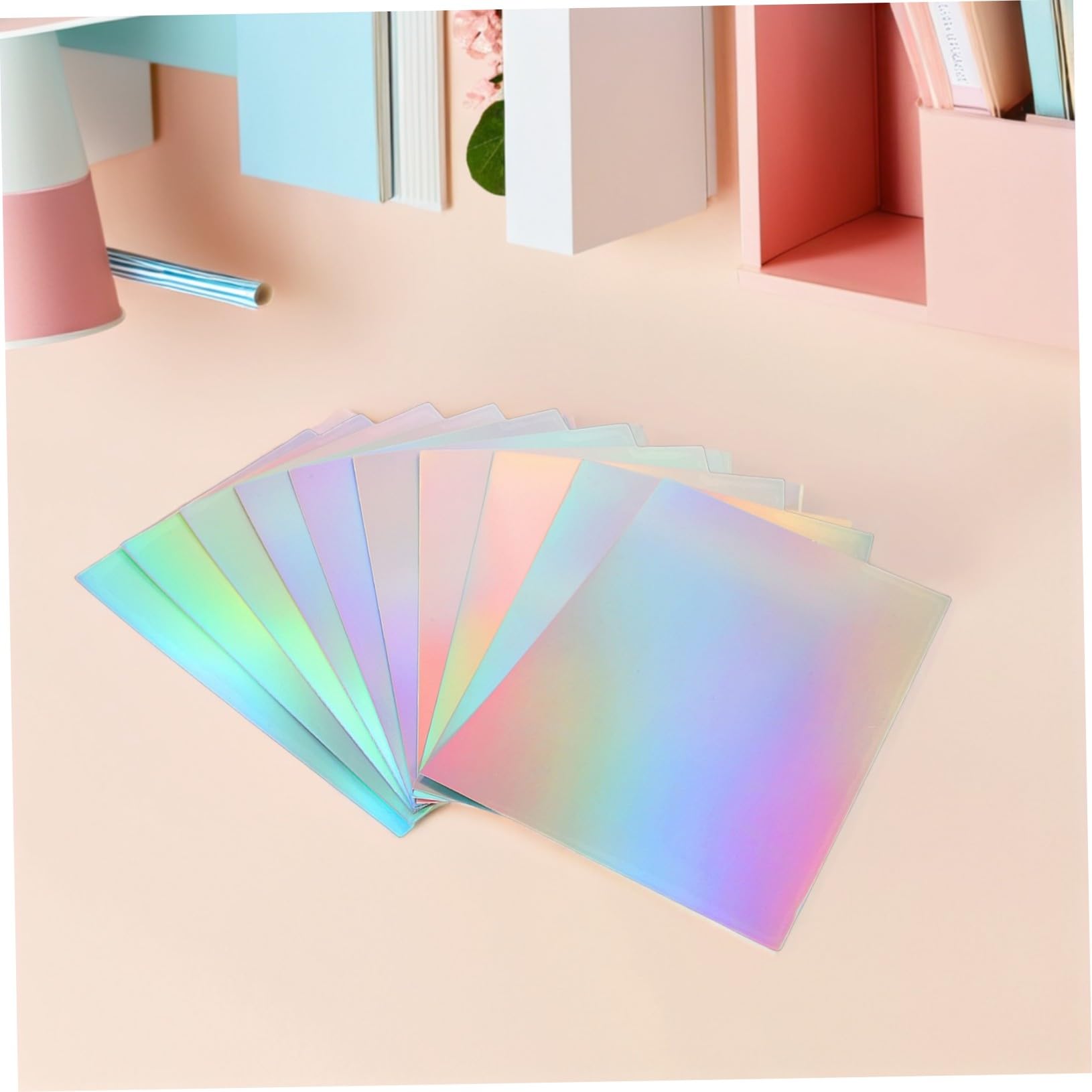 Cartoncino Specchiato Metallizzato A4 60 Pezzi per Bambini | Fogli Iridescenti per Bricolage, Adatti a Progetti Creativi e Biglietti, Formato A4