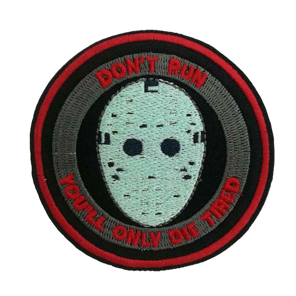 Patch Jason Hockey pour réparer un vêtement troué avec un écusson brodé horreur